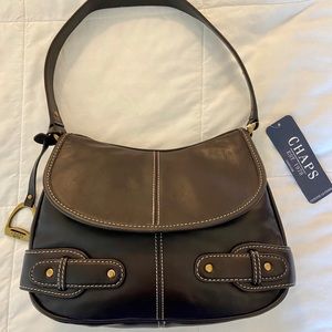 NWT Chaps Dorchester Heights Brown Shoulder Bag